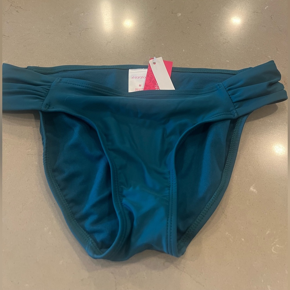 Teal Lace Trim Bikini Set - Picture 2 of 2